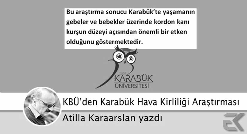 Karabük Üniversitesi KBÜ’de ‘Hava Kirliliği’ Tezi
